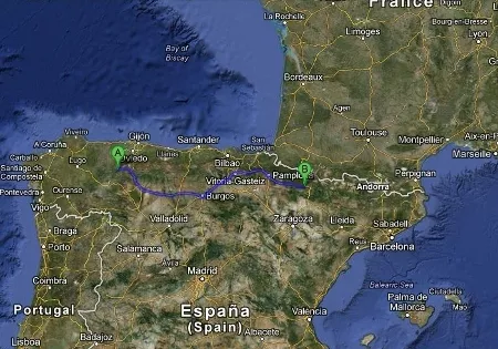 Informationen-Unsere Projekte - Karte von Spanien